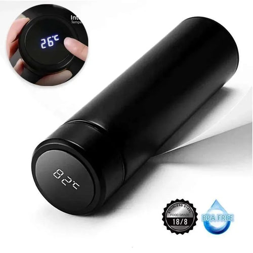 Smart Stainless Steel Thermos Bottle with LCD Temperature Display